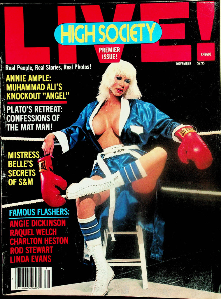 High Society Live! Magazine  Premier Issue!    Cover/Centerfold Annie Ample  November 1981    102025lm-p