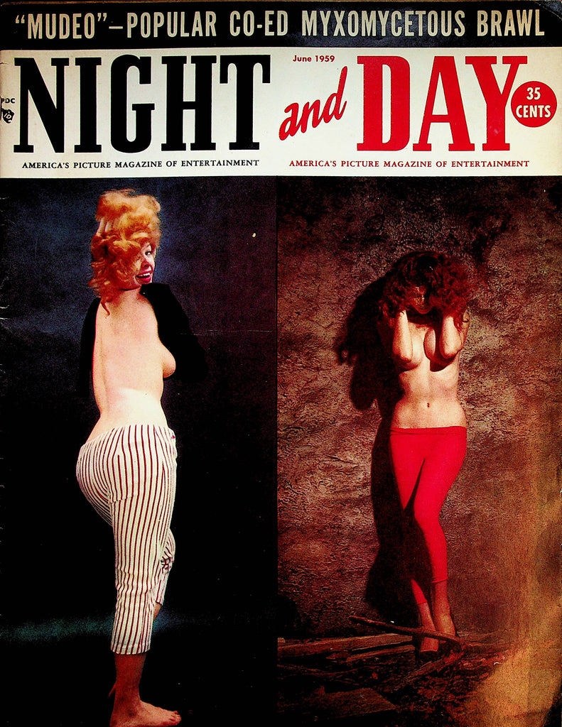 Night and Day Over-Sized Vintage Magazine  Linda Vargas / Ann Jersey  June 1959  042923lm-p