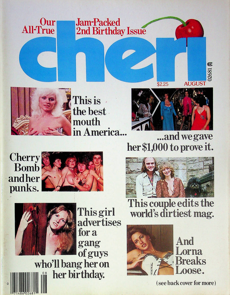 Cheri Magazine 2nd Birthday Issue August 1978 022624RP