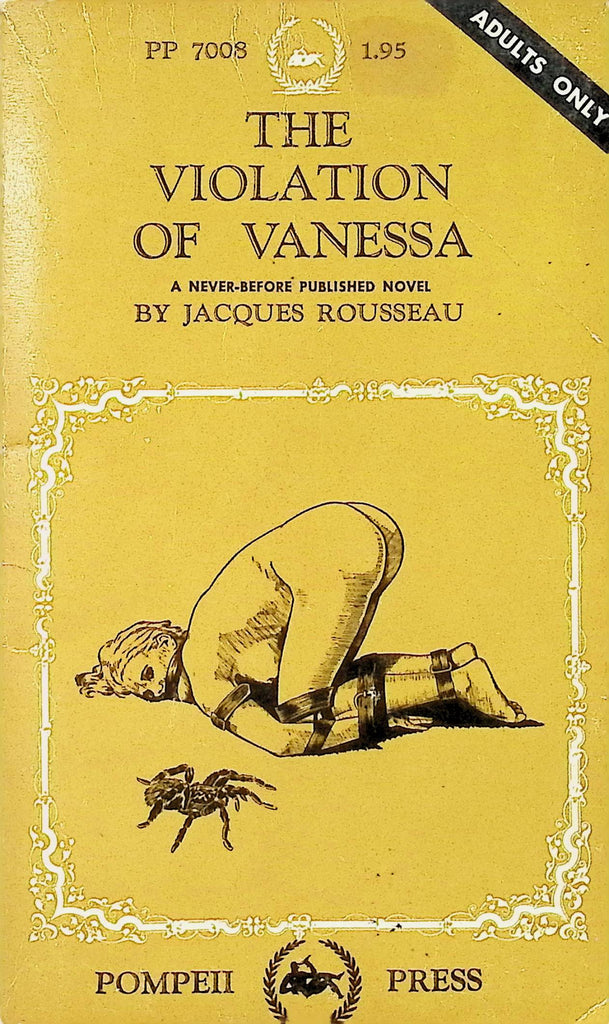 The Violation of Vanessa by Jacques Rousseau Pompeii Press PP7008 1968 Adult Paperback Novel-082724AMP