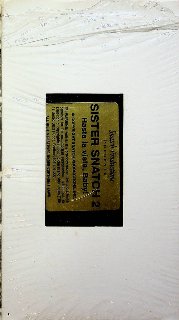 Adult VHS Movie Sister Snatch 2 Hasta La Vista Baby By Snatch Productions 080123RPVHS5