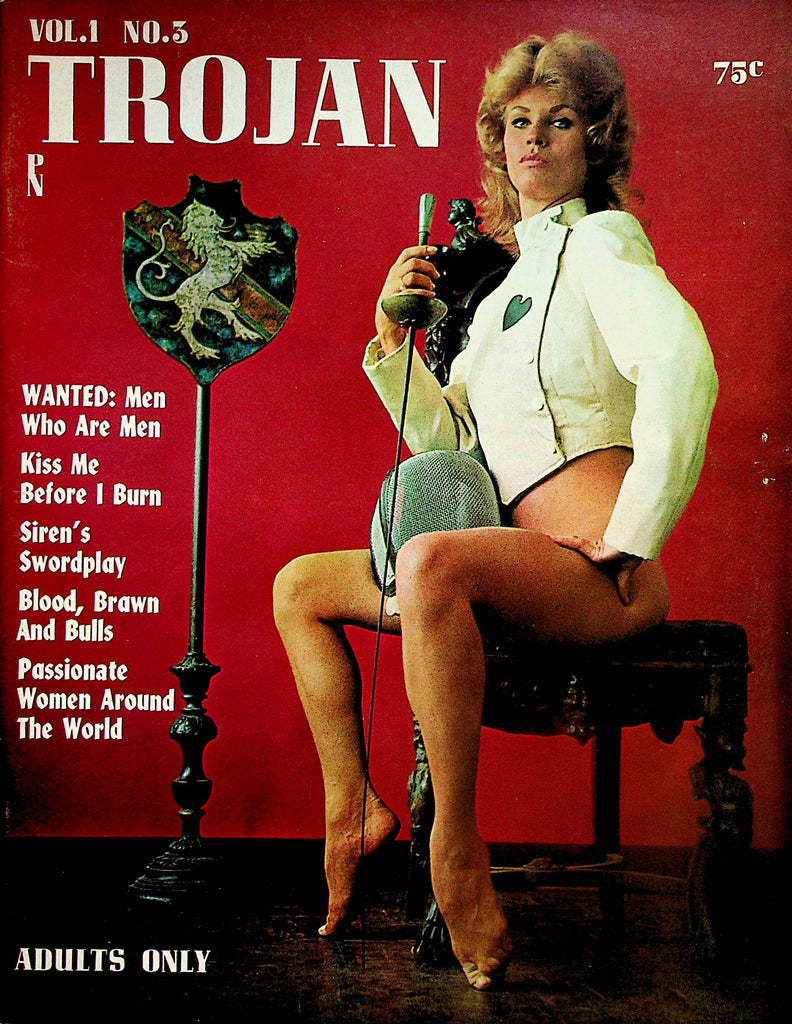 Trojan Magazine   Cover & Centerfold Girl Rebecca Swift  vol.1 #3  1962  052824lm-p