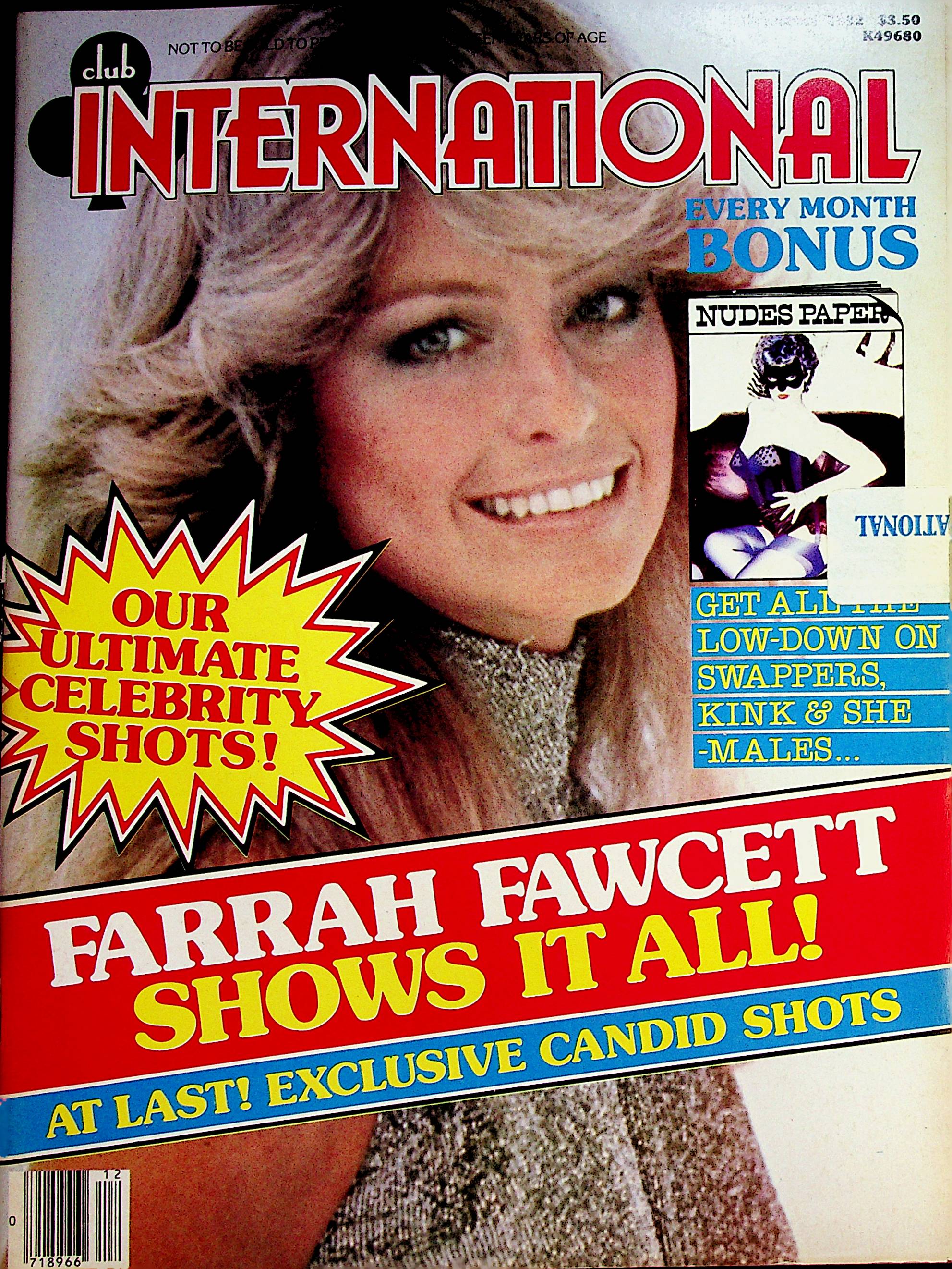 Club International Magazine Farrah Fawcett Shows All! / Free Nudes Pap –  Mr-Magazine