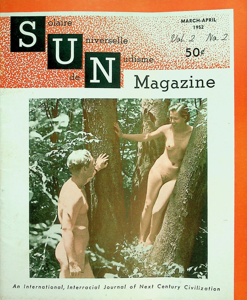 Sun Nudist Digest Magazine  Nudist Pictorial / The Temple Court  March-April 1952     012426lmp