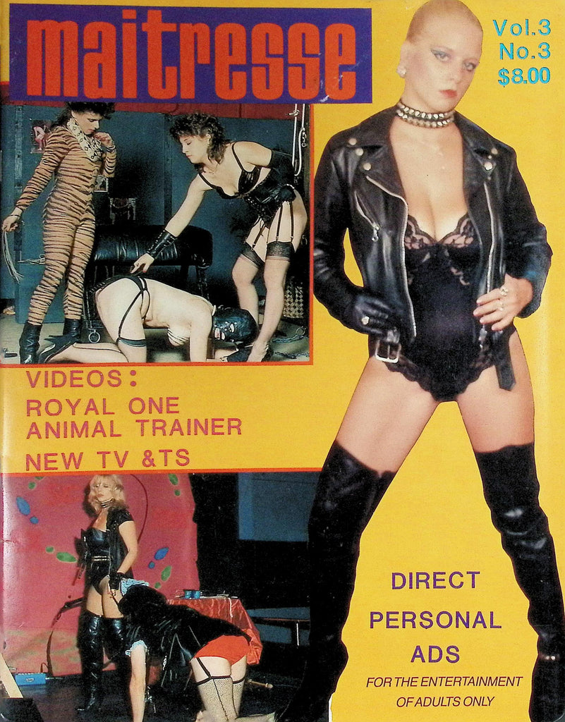 Maitresse Magazine Vol 3 #3 1980s Royal One Animal Trainer  091226LLP