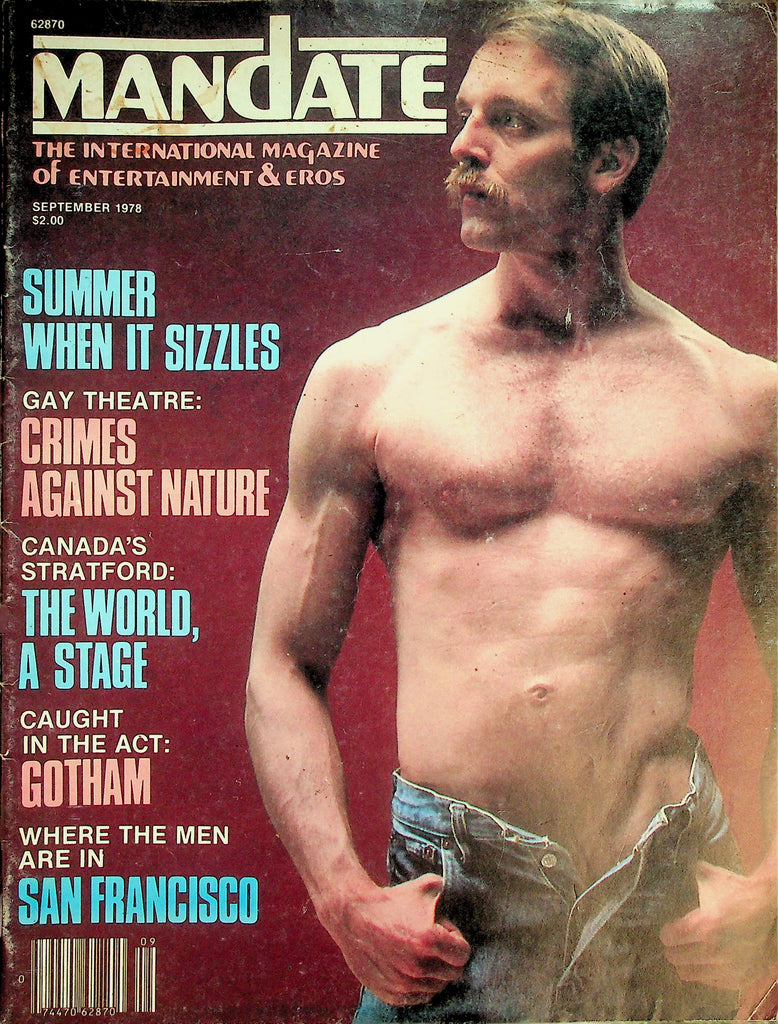 Mandate Gay Magazine  Coverguy Michael Muncie   September 1978    062826lmp-GSC