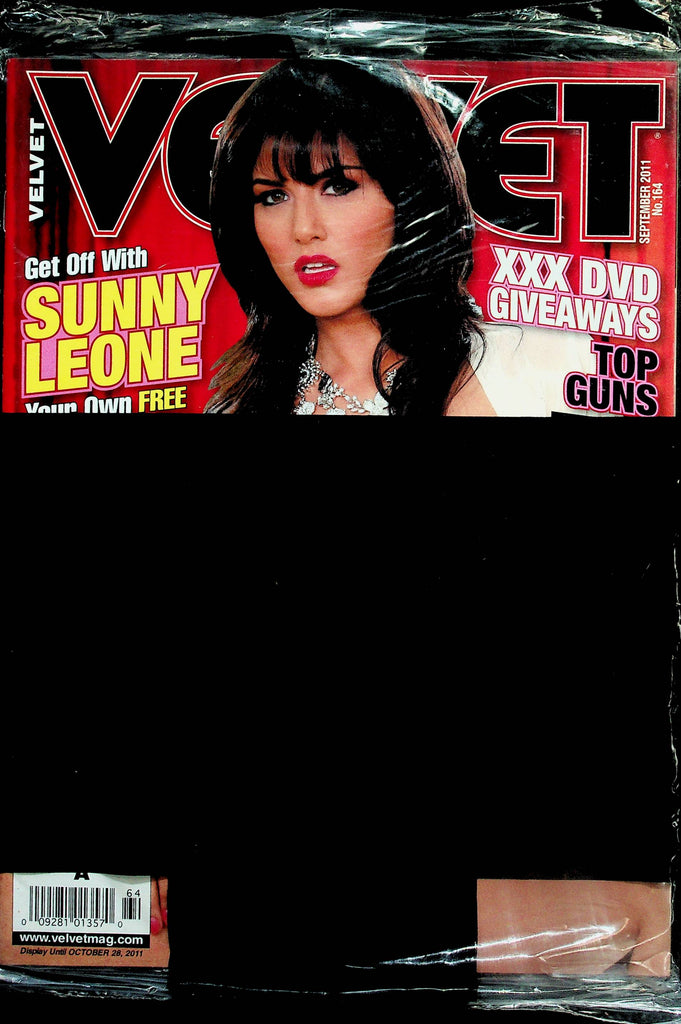 Velvet Magazine   Covergirl Sunny Leone  September 2011 new/sealed   090325lm-p
