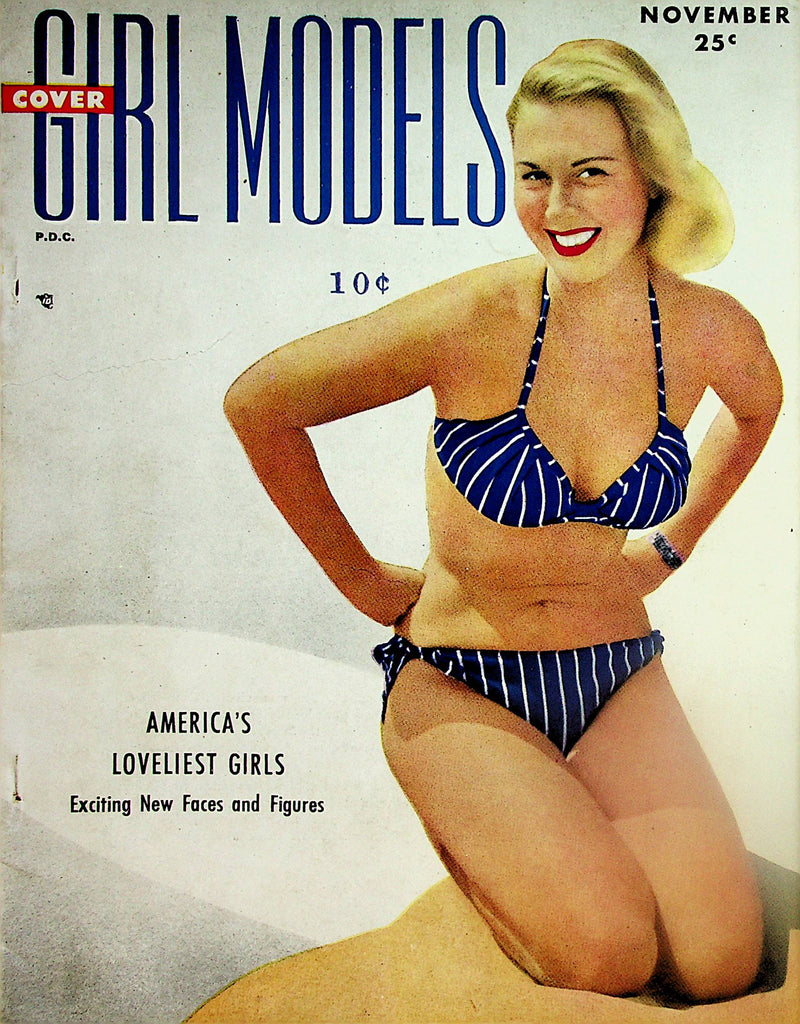 Cover Girls Models Magazine   Cover Girl Barbara Freking  November 1949       081924lm-p