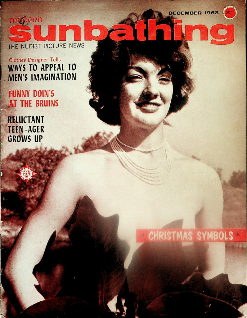 Modern Sunbathing Nudist Magazine Ways To Appeal To Men's Imagination  December 1963       112825lmp2