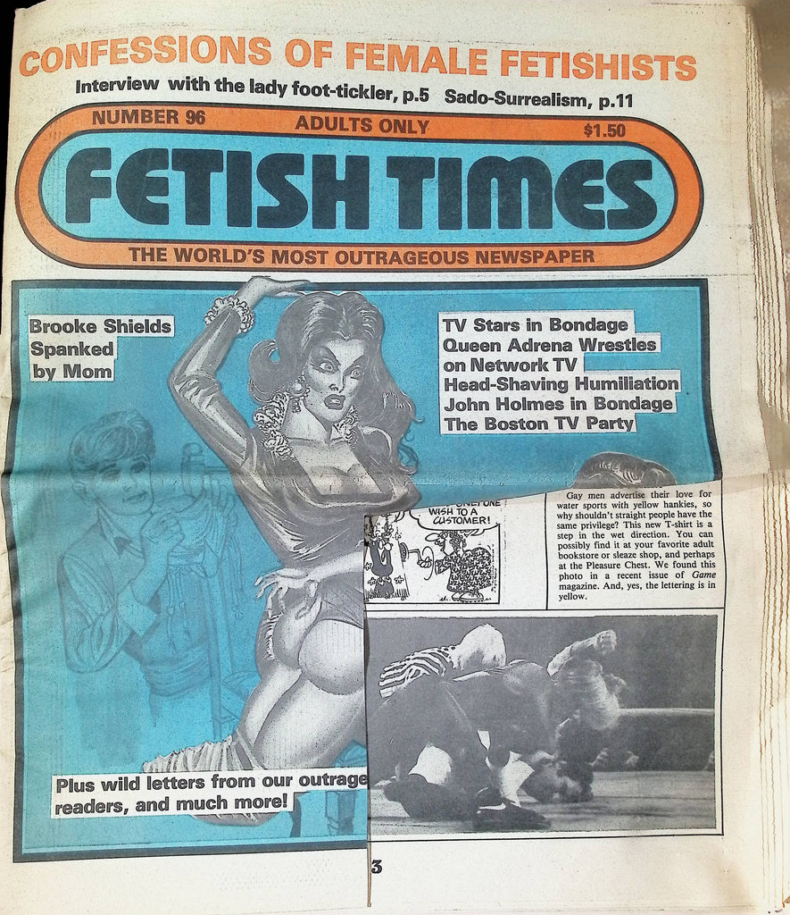 Fetish Times #96 1981 Brooke Shields John Holmes Men's Adult Newspaper -081524AMP2