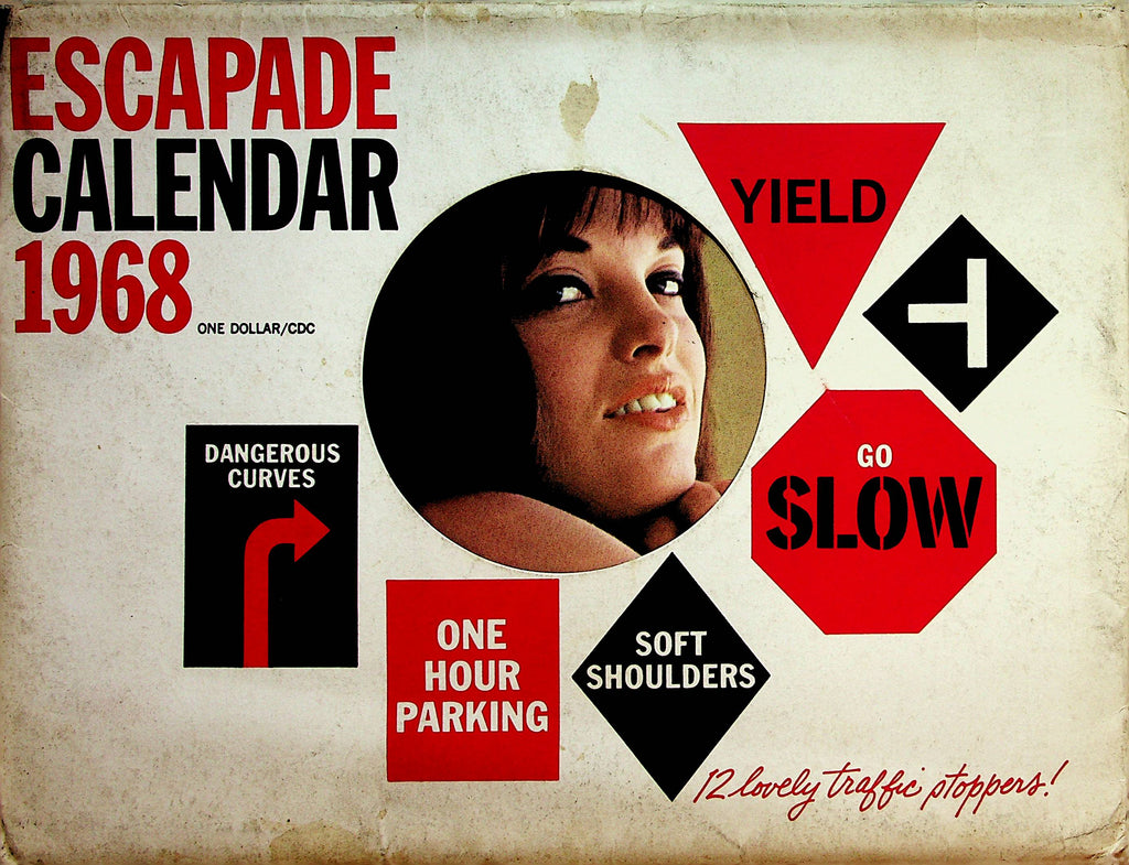 Escapade Vintage 1968  Wall Calendar  12 Lovely Traffic Stoppers    042823lm-p