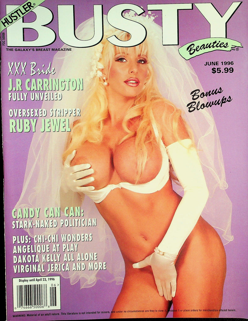 Hustler Busty Beauties Magazine  Cover: XXX Bride J.R Carrington/ Angelique  June 1996  080526lmp-GSC