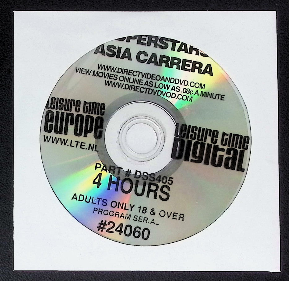 Superstars Asia Carrera #DSS405 - Case/Cover Art Not Included - 4 Hour Adult DVD Leisure Time Digital - 082125AKDVD-B