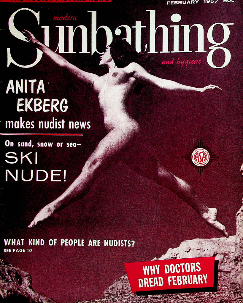 Modern Sunbathing and Hygiene Nudist Magazine   Anita Ekberg  February 1957    060623lm-p2