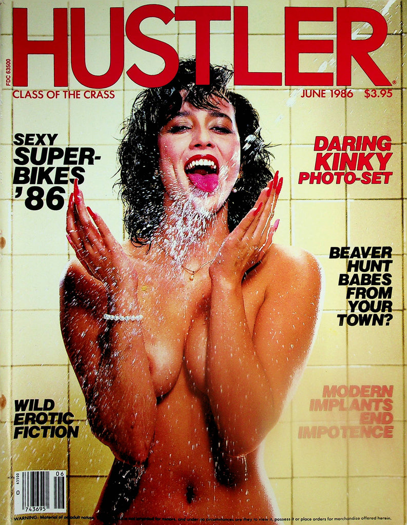 Hustler Magazine    Centerfold Girl Veronica / Sexy Super Bikes  June 1986      070925lm-p