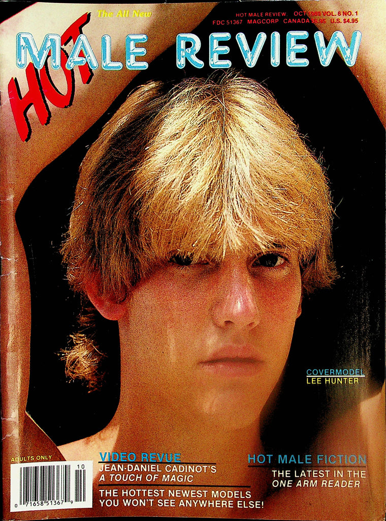 Hot Male Review Gay Magazine   Cover Hunk Lee Hunter  October 1989 magcorp  103024lm-p