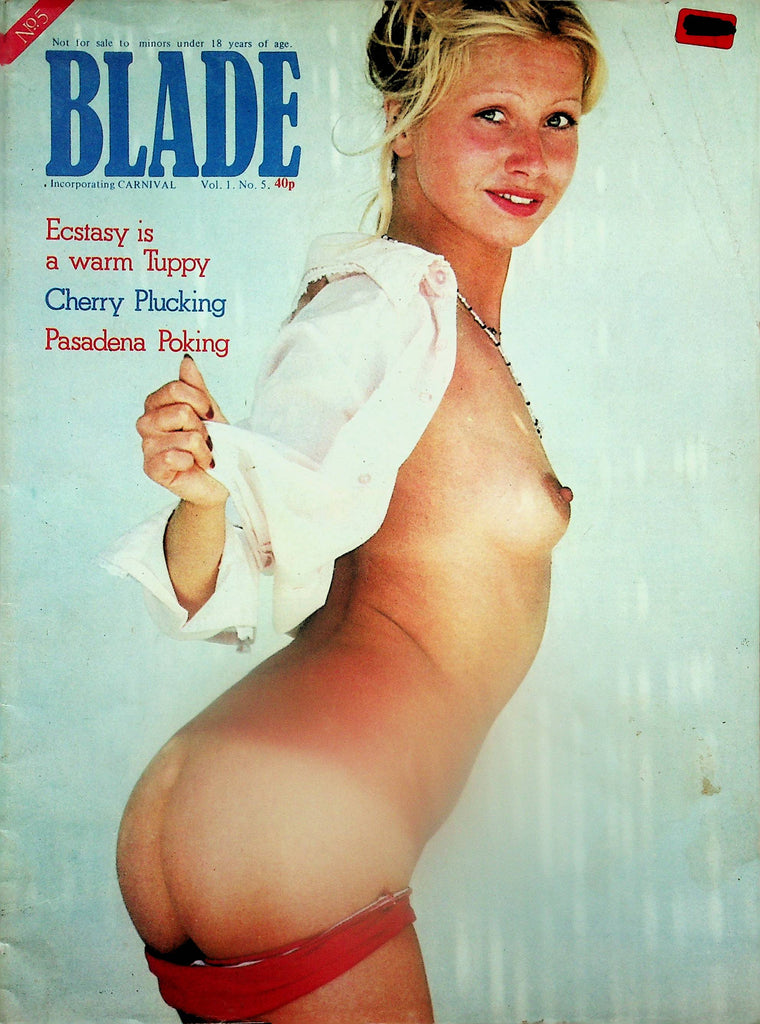 Blade Vintage Magazine  Ecstasy Is A Warm Tuppy / Cherry Plucking  vol.1 #5  1975   082825lm-p