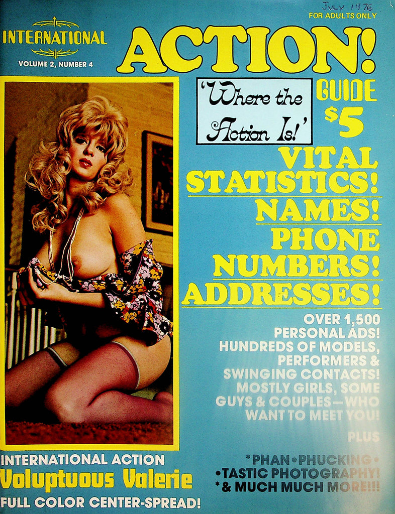 International Action Guide Contact Magazine Voluptuous Valerie Center-Spread  vol.2 #4  1976  081824lm-p