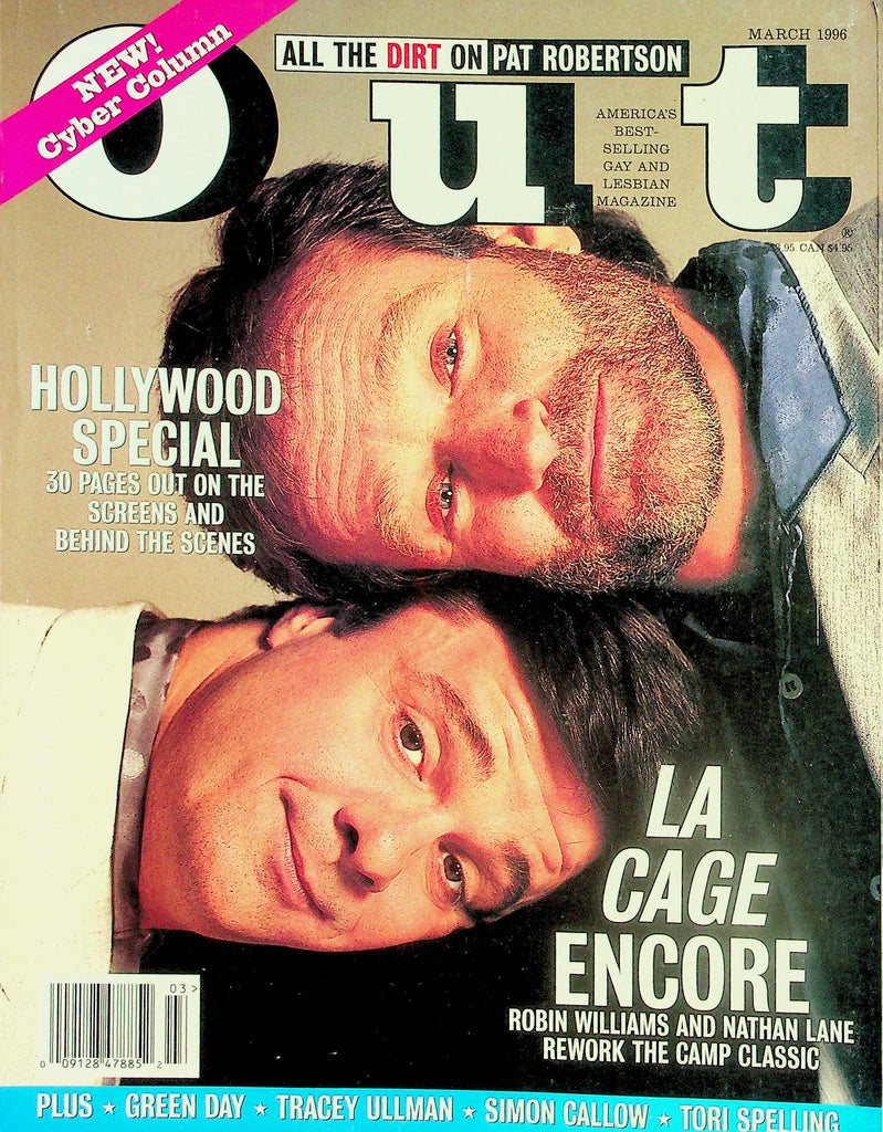 Out Gay & Lesbian Magazine  La Cage Encore  Robin Williams & Nathan Lane  March 1996    042226lmp