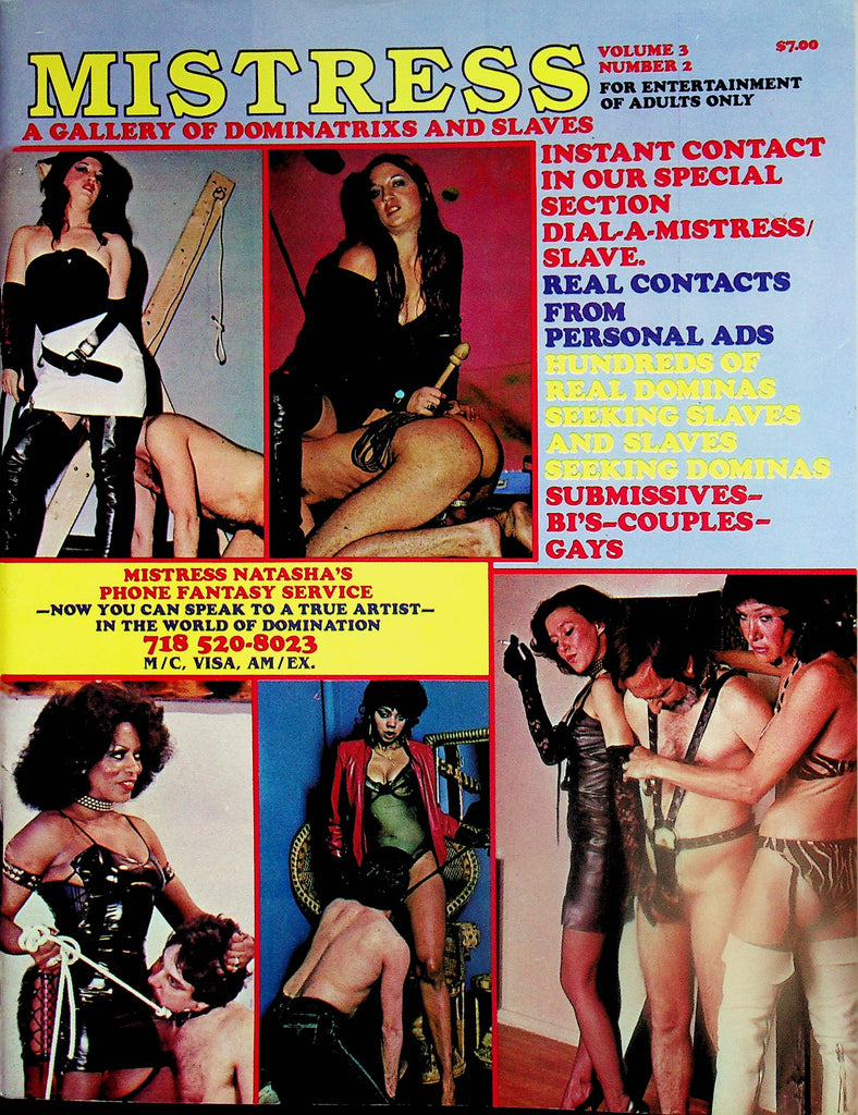 Mistress Fetish Contact Magazine  Dominatrixs, Submissives and More!  vol.3 #2  1984    071825lm-p