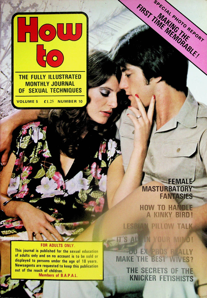 How To Illustrated Monthly Journal Of Sexual Techniques   Making The First Time Memorable!    vol.5 #10  1979  070525lm-p