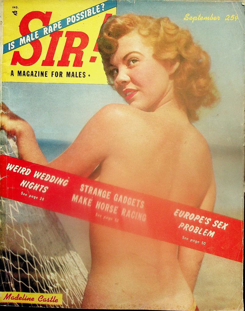 Sir! Magazine  Covergirl Madeline Castle   September 1951    110825lm-p2