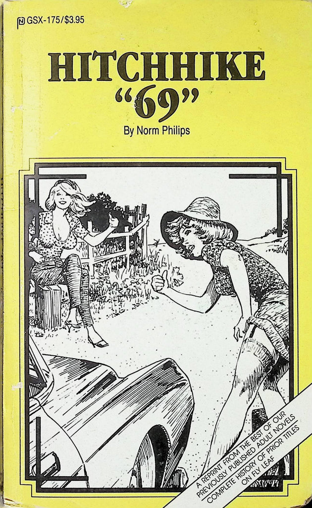 Hitchhike "69" by Norm Philips GSX-175 1989 Adult Paperback Novel-081324AMP