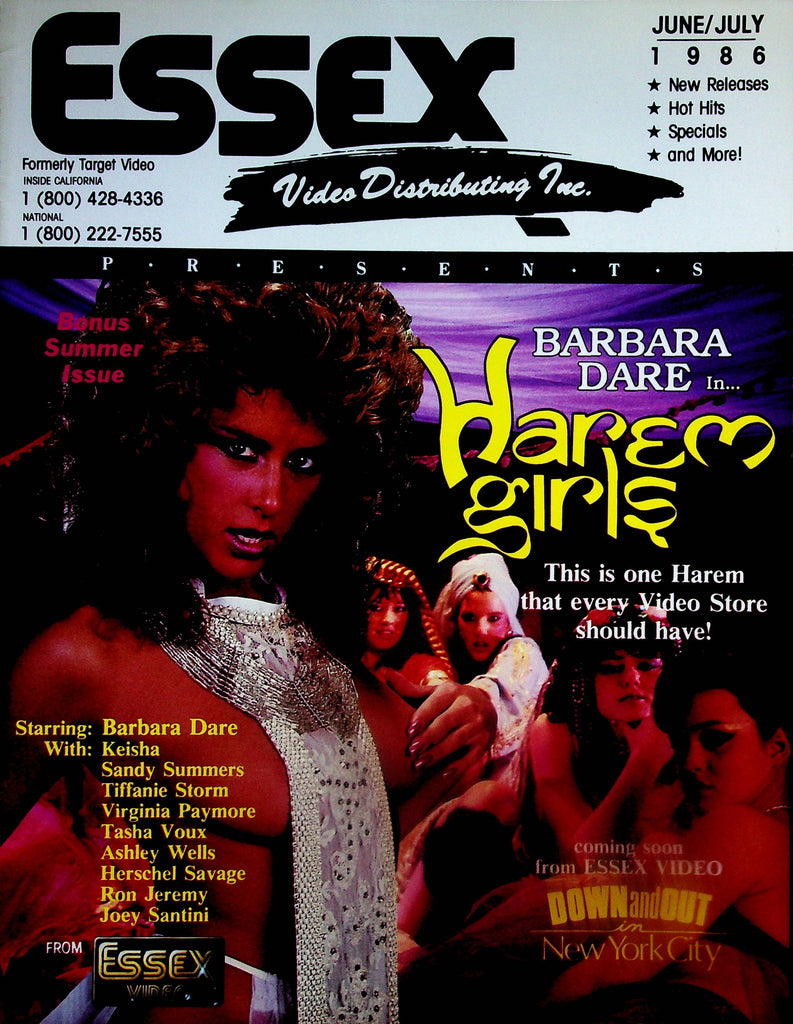 Essex Video Distributing Adult Catalog    Barbara Dare In Harem Girls  July 1986   051525lm-p