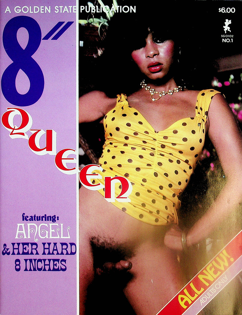 8" Queen Tranny Magazine  Featuring Angel & Her Hard 8 Inches  #1  1980's    071924lm-p2