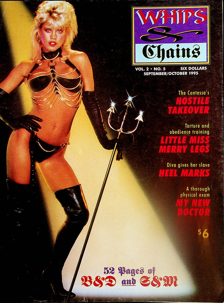 Whips & Chains Fetish Magazine   Ginger Lynn Cover / The Contessa's Takeover   September 1995   052824lm-p2