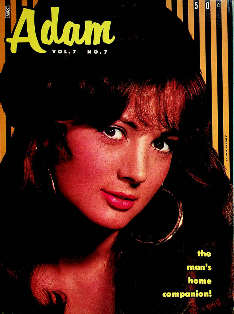 Adam  Magazine   Covergirl Diane Rylands  w/cf   vol.7 #7 1963     061924lm-p2