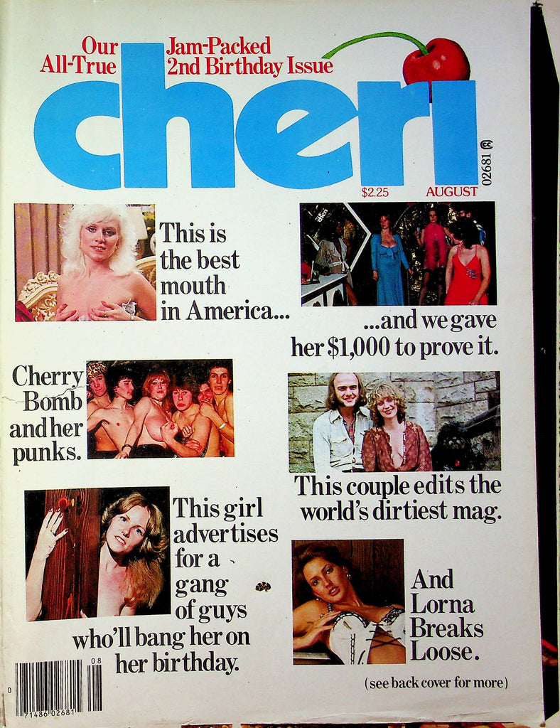 Cheri Magazine 2nd Birthday Issue Lorna Breaks Loose August 1978 061523RP
