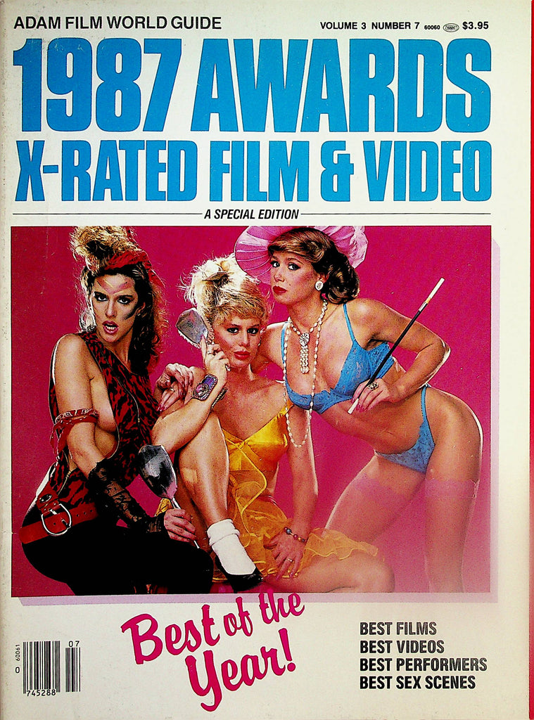 Adam Film World 1987 Awards X-Rated Film & Video Magazine  Cover: Ladies Room from Caballero  vol.3 #7    022125lm-p2