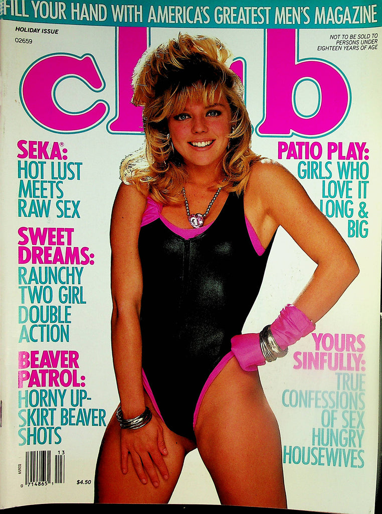Club Magazine   Seka, Debbie Sass, Marilyn Chambers  Holiday 1989      020324lm-p2