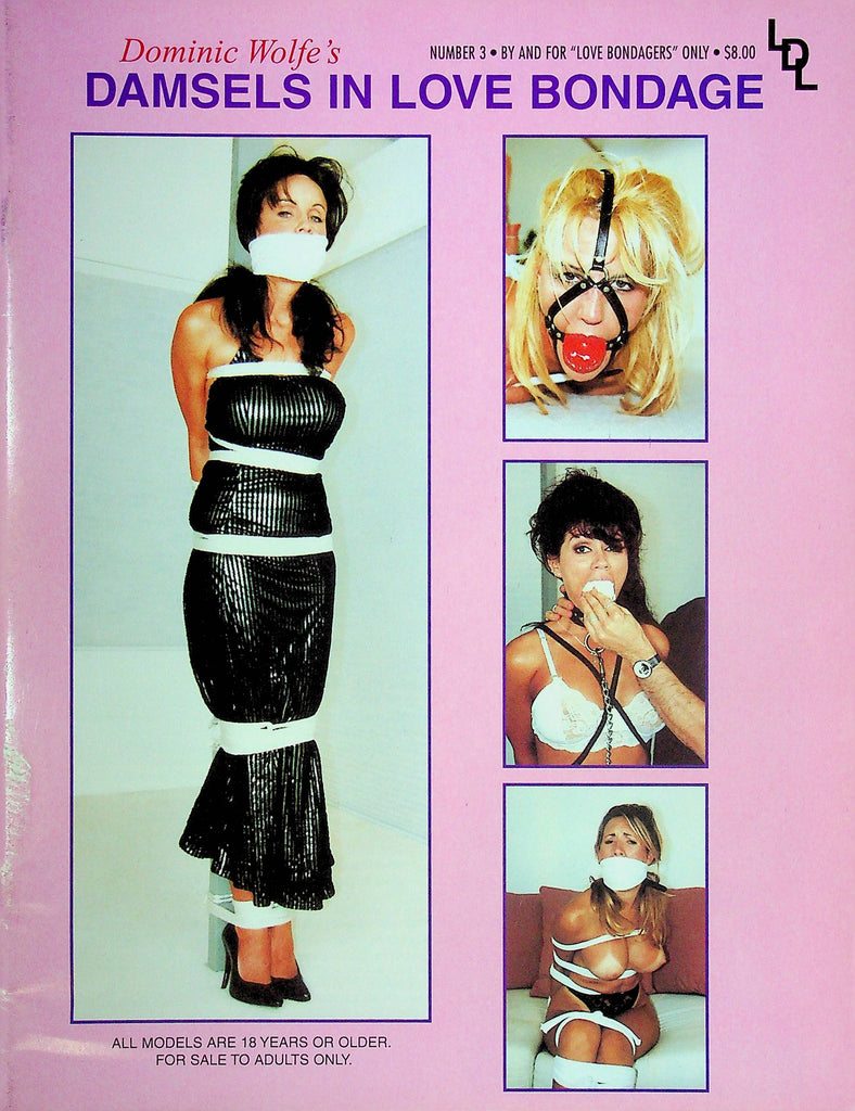 Dominic Wolfe's Damsels In Love Bondage BDSM Magazine Gagged And Gorgeous No.3 April 1998 111424RP