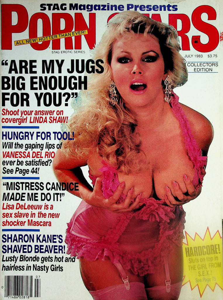 Porn Stars Magazine  Covergirl Linda Shaw / Vanessa Del Rio, Lisa De Leeuw  July 1983    070525lm-p