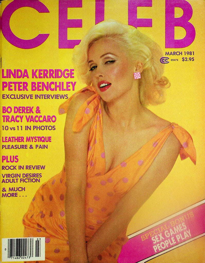 Celeb Magazine  Bo Derek & Tracy Vaccaro  10 vs 11 In Photos  March 1981    062225lm-p