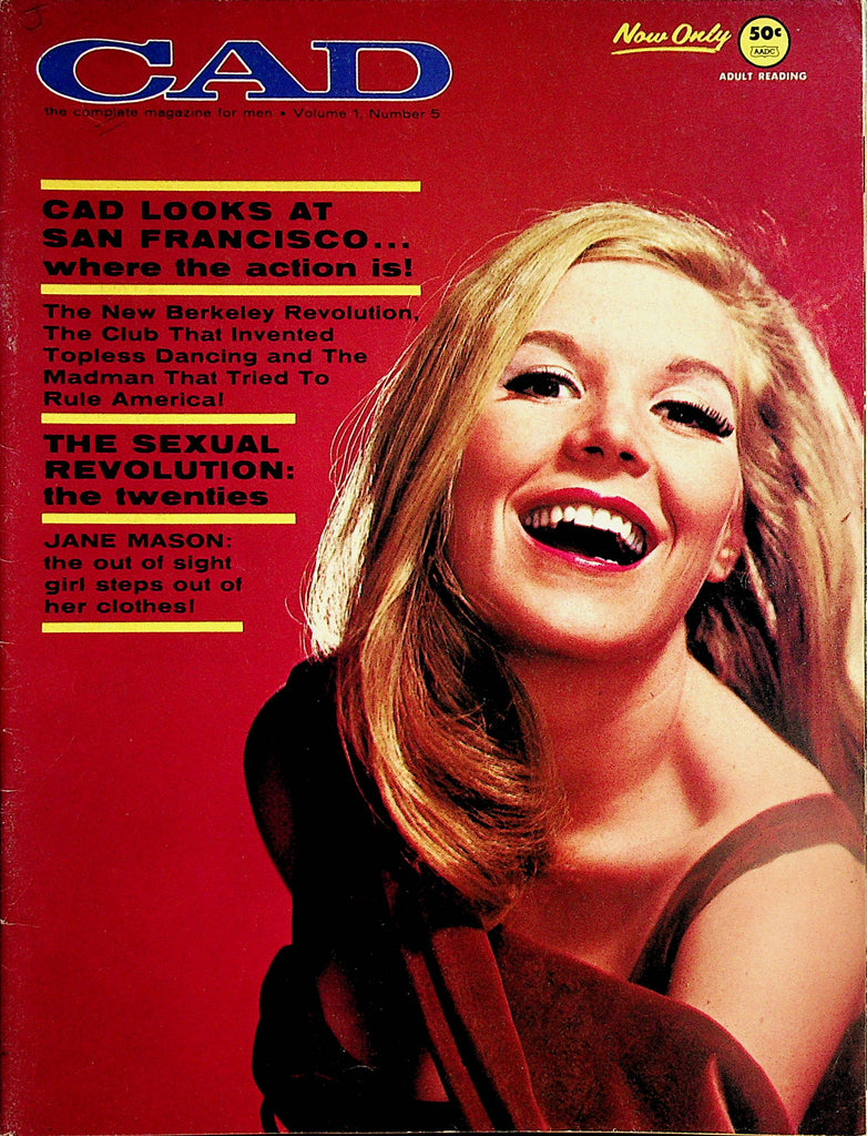Cad Magazine   Centerfold Jane Mason / San Francisco Where The Action Is!   vol.1 #5  1966   061624lm-p