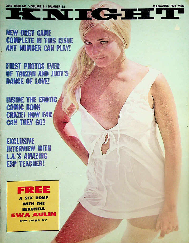 Knight Magazine   Covergirl Gail Jenson / New Orgy Game  vol.8 #12 1971    041224lm-p