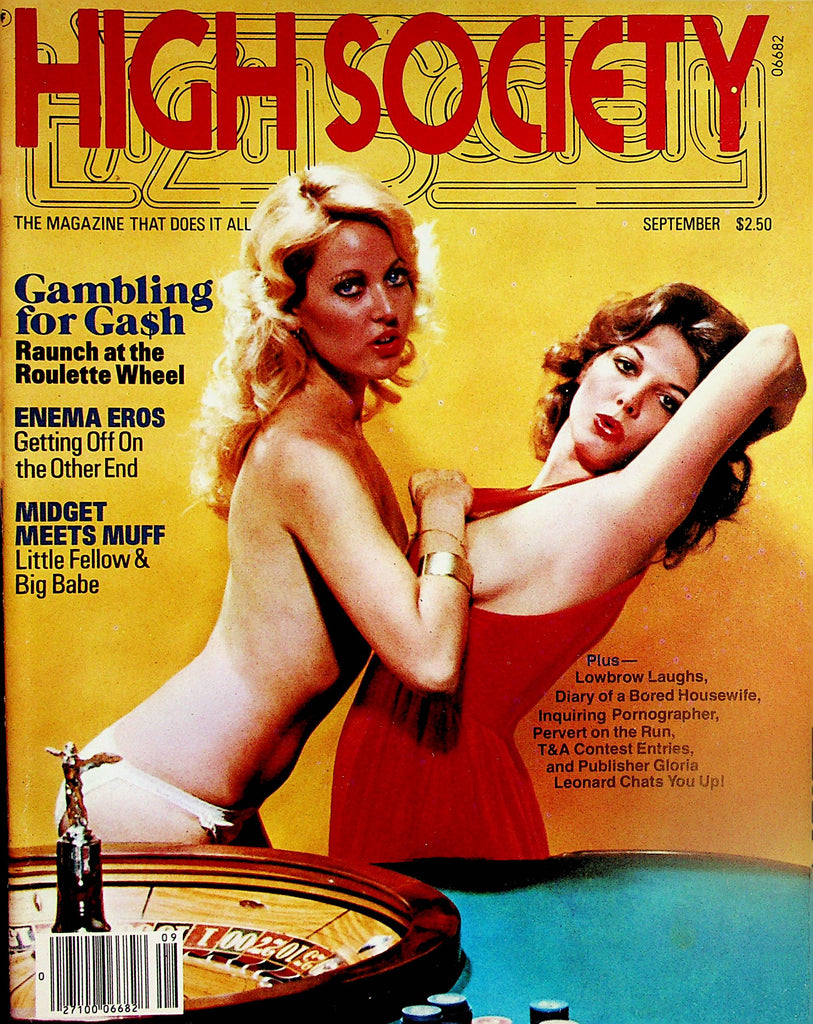 High Society Magazine  Gambling For Gash / Midget Meets Muff  September 1978   031124lm-p