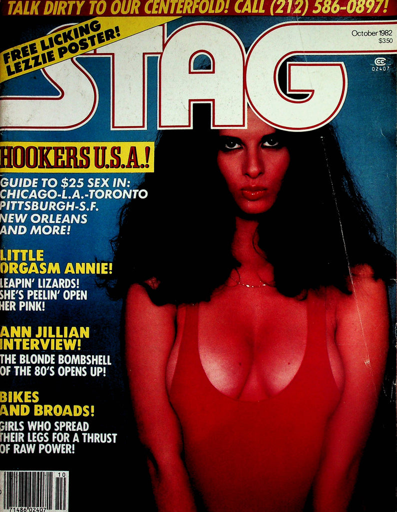Stag Magazine   Little Orgasm Annie   October 1982 W/Poster    091325lm-p