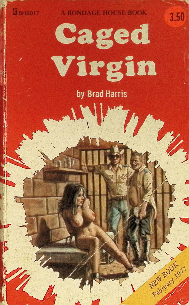 Caged Virgin by Brad Harris February 1977 BH8017  Bondage House Book Greenleaf Classics Adult Paperback Novel 080625AMP
