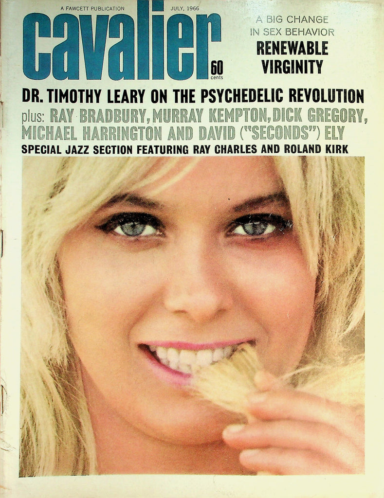 Cavalier Magazine   Donna Carom, Dr. Timothy Leary, Ray Charles  July 1966   050226lmp