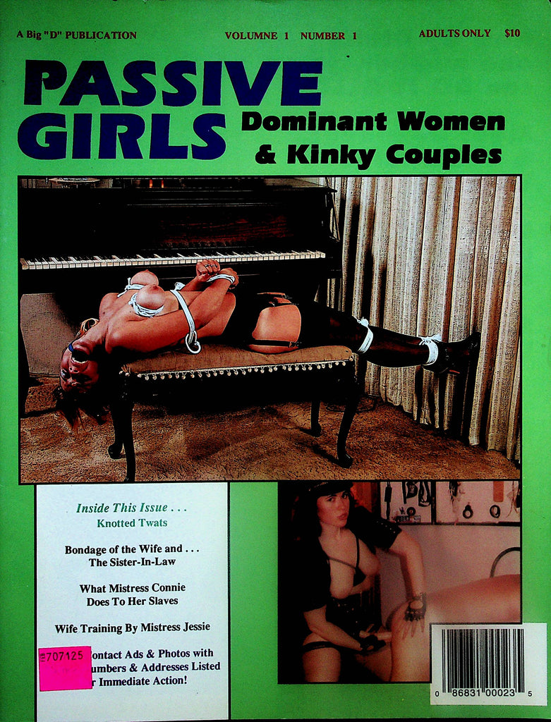 Passive Girls Bondage Magazine  Dominant Women & Kinky Couples  vol.1 #1  1990's   041625lm-p