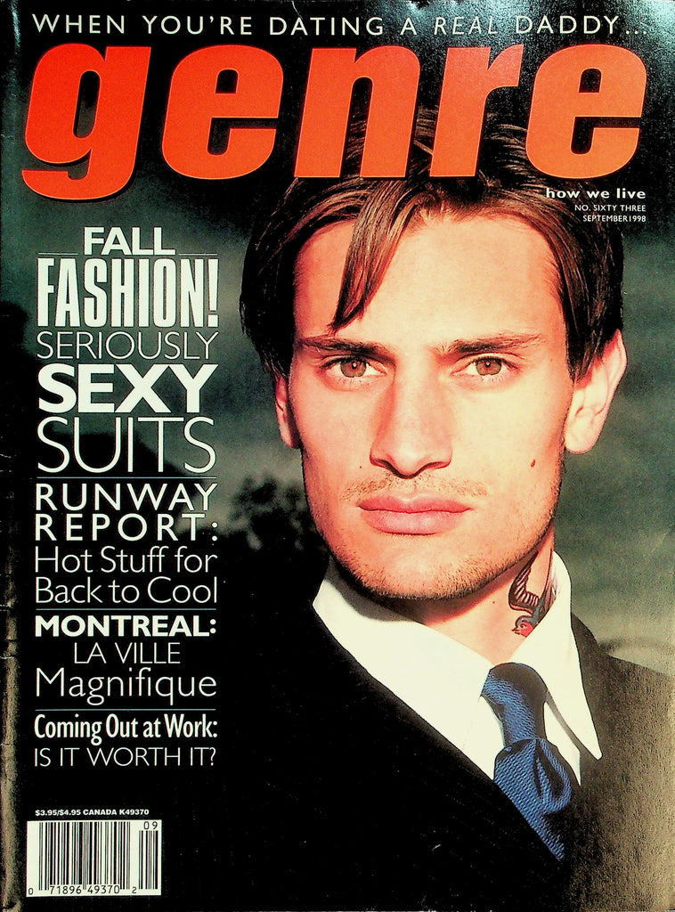 Genre Gay Interest Magazine  Fall Fashion! Seriously Sexy Suits  September 1998    042326lmp