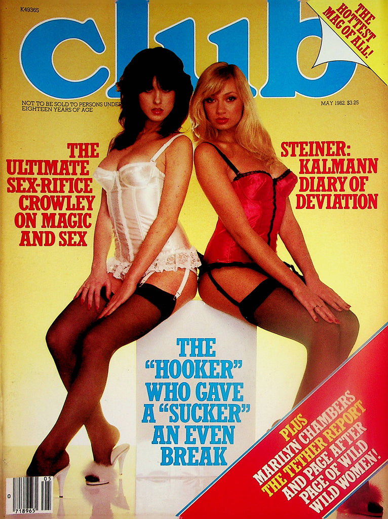 Club Magazine  Ultimate Sex-rifice / Marilyn Chambers May 1982  Paul Raymond    020524lm-