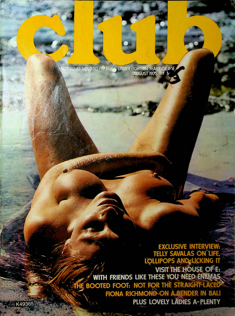 Club Magazine Telly Savalas & Fiona Richmond August 1975 050923RP