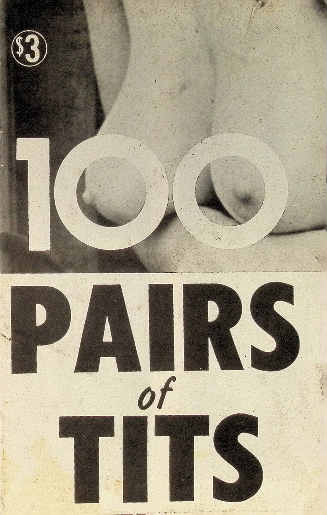 100 Pairs of Tits Black and White Digest Sized Booklet of Boobs 1970s 102325AMP
