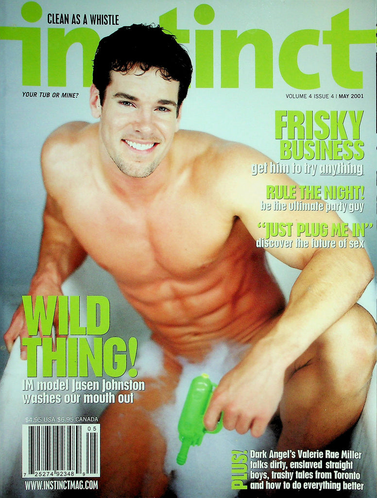 Instinct Gay Interest Magazine   Your Tub Or Mine?  Coverguy Jasen Johnston  May 2001     042226lmp