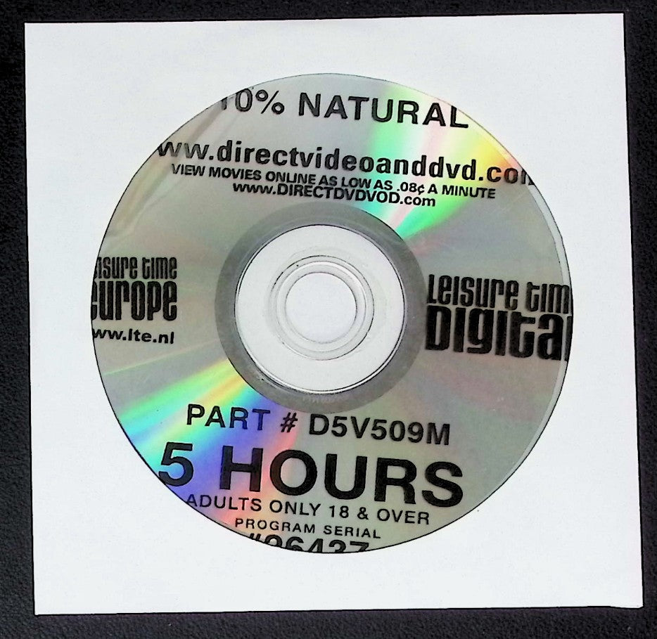 110% Natural #D5V509M - Case/Cover Art Not Included - 5 Hour Adult DVD Leisure Time Digital - 082125AKDVD-B